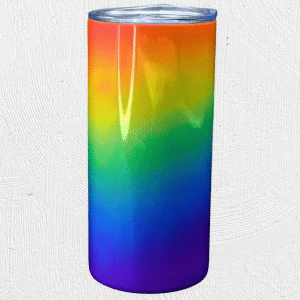 Rainbow skinny tumbler
