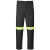 Trade Polycotton Pants - Reflective Legs - Yellow Tape - Black