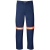 Trade Polycotton Pants - Reflective Legs - Orange Tape - Navy
