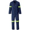 Trade Polycotton Conti Suit - Reflective Arms & Legs - Yellow Taped - Navy