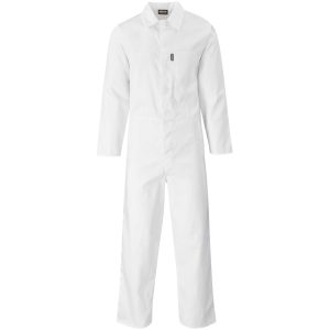 Safety Polycotton Boiler Suit in White