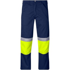 Traffic Premium Two-Tone Hi-Viz Reflective Pants in Yellow