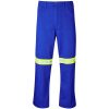 Site Premium Polycotton Pants - Reflective Legs - Yellow Tape - Royal Blue