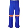 Site Premium Polycotton Pants - Reflective Legs - Orange Tape - Royal Blue