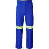 Artisan Premium 100% Cotton Pants - Reflective Legs - Yellow Tape - Royal Blue