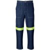 Cast Premium 100% Cotton Denim Pants - Reflective Legs - Yellow Tape - Blue