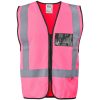 Direction En4 Hi-Viz Reflective Full Zip Vest - Pink
