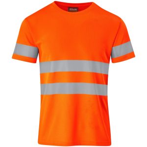 Construction Hi-Viz Reflective T-Shirt in Orange