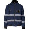 Techno Padded Hi-Viz Reflective Bunny Jacket - Navy