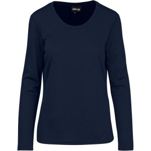 Ladies Long Sleeve All Star T-Shirt in Navy