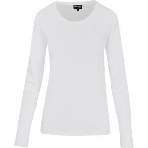 Ladies Long Sleeve All Star T-Shirt in White