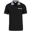 Mens Caliber Golf Shirt - Black Grey