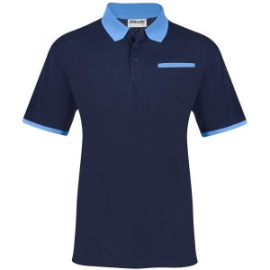 Mens Caliber Golf Shirt in Navy