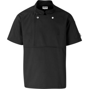 Unisex Short Sleeve Cannes Utility Top in Black