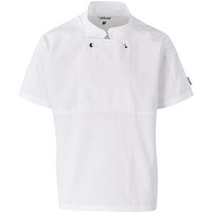 Unisex Short Sleeve Cannes Utility Top in White
