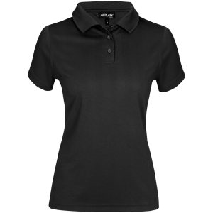 Ladies Distinct Golf Shirt in Black