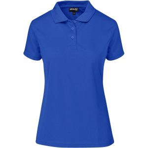 Ladies Distinct Golf Shirt in Royal Blue