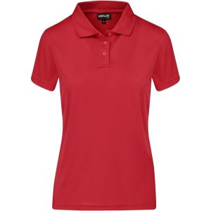 Ladies Distinct Golf Shirt in Red