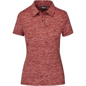 Ladies Echo Golf Shirt in Red