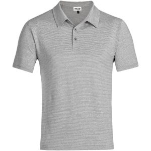 Mens Echo Golf Shirt in Grey