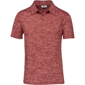 Mens Echo Golf Shirt in Red