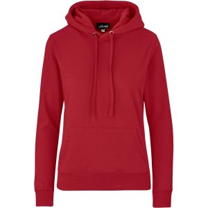 Ladies Essential Hooded Sweater in Red