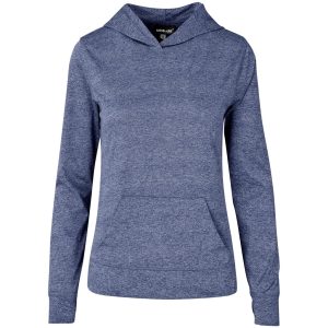 Ladies Fitness Lightweight Hooded Sweater in Navy