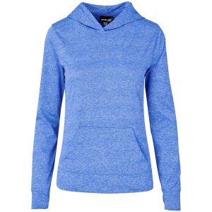 Ladies Fitness Lightweight Hooded Sweater in Royal Blue