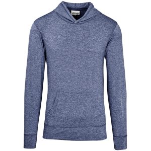 Mens Fitness Lightweight Hooded Sweater in Navy