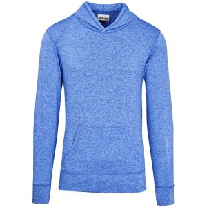 Mens Fitness Lightweight Hooded Sweater in Royal Blue