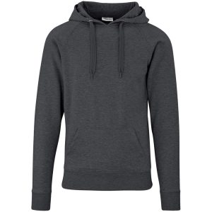 Mens Harvard Heavyweight Hooded Sweater in Charcoal
