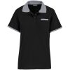 Ladies Caliber Golf Shirt - Black Grey