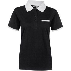 Ladies Caliber Golf Shirt in Black