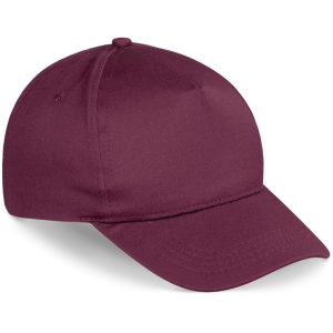 Piccolo Kids Cap - 5 Panel in Maroon