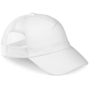 Trucker Cap - 5 Panel in White