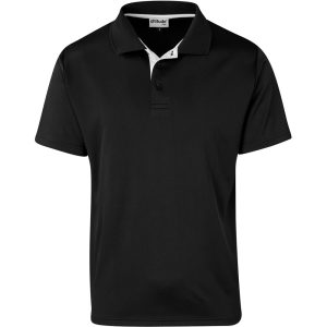 Kids Tournament Golf Shirt in Black