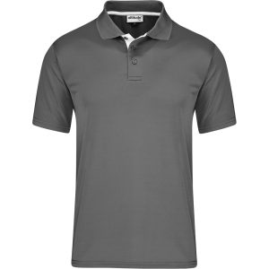 Kids Tournament Golf Shirt in Grey