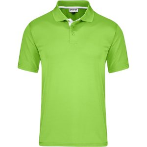 Kids Tournament Golf Shirt in Lime