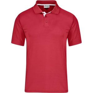 Kids Tournament Golf Shirt in Red