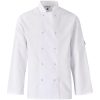 Unisex Long Sleeve Zest Chef Jacket - White