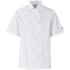 Unisex Short Sleeve Zest Chef Jacket - White