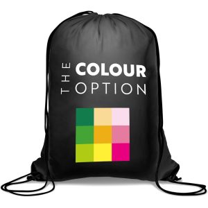 Altitude Symphony 210D Drawstring Bag in Black