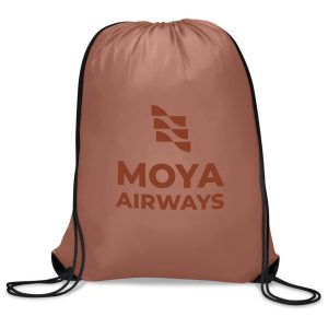Altitude Symphony 210D Drawstring Bag in Burnt Orange
