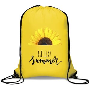 Altitude Symphony 210D Drawstring Bag in Yellow