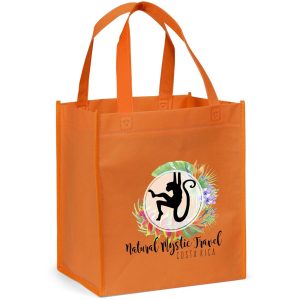 Gala Non-Woven Shopper in Orange