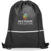 Altitude Brighton Non-Woven Drawstring Bag - Black
