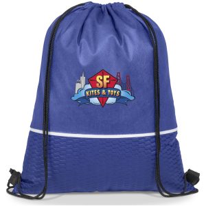 Altitude Brighton Non-Woven Drawstring Bag in Blue