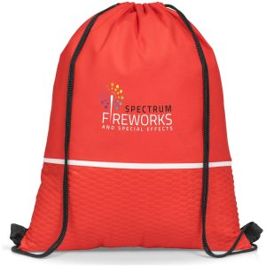 Altitude Brighton Non-Woven Drawstring Bag in Red
