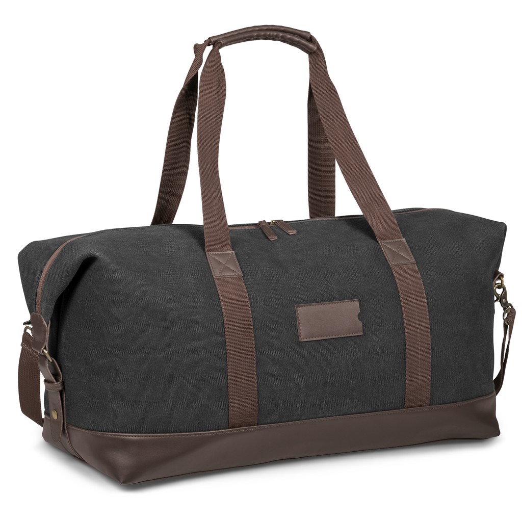 Serendipio Hamilton Canvas Weekend Bag – Charcoal