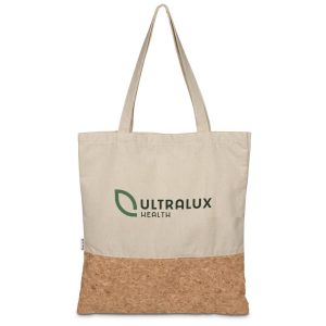 Okiyo Shukaku Cork & Cotton Shopper in Natural